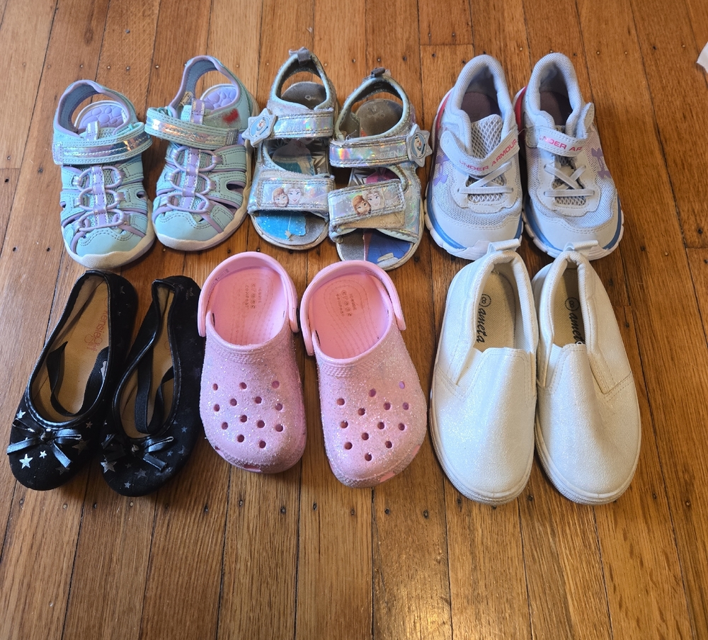 Girls shoe bundle size 8, Disney, Casual, Dress, & Sandals